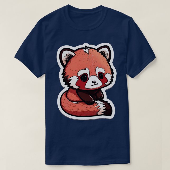 T-shirt Cute Chibi Red Panda 2 (Design devant)