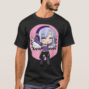 T-shirt Cute Chibi Style Kawaii Anime Girl avec ailes