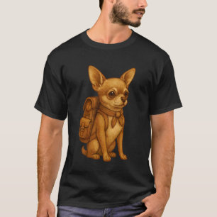 T-shirt Cute Chihuahua Randonneur Camping Randonneur Fores