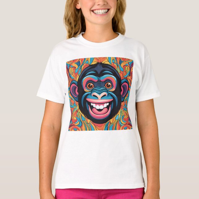T-shirt Cute Chimpanzé (Devant)