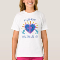Cute Christian Summer Camp Custom Cross Heart