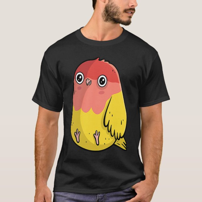 T-shirt Cute Chubby Lutino Lovebird  For Bird (Devant)
