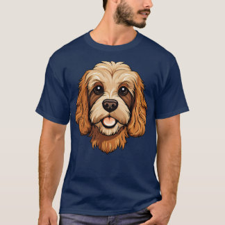T-shirt Cute Cockapoo Face toon Amoureux des chiens chiot