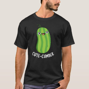 T-shirt Cute concombre Cucumber Pun Dark BG