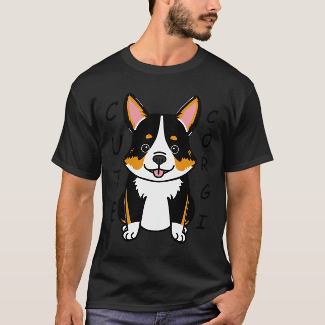 T-shirt Cute Corgi 629 (Devant)
