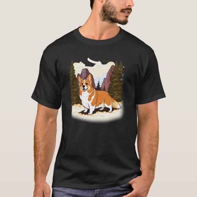 T-shirt Cute Corgi Cool Pembroke Welsh Corgi  15 (Devant)