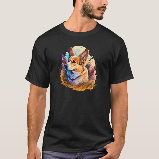T-shirt Cute Corgi Cool Pembroke Welsh Corgi  41 (Devant)