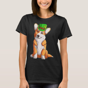 T-shirt Cute Corgi Irish Pub Clover Lover St Patrick's Day