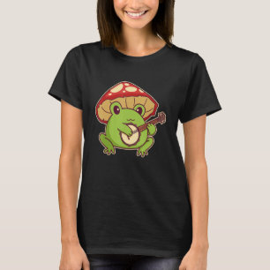 T-shirt Cute Cottagecore Grenouille Avec Toadstool Casquet