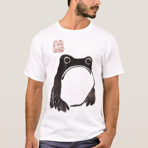 T-shirt Cute Cottagecore Grenouille Grumpy Grenouille japo