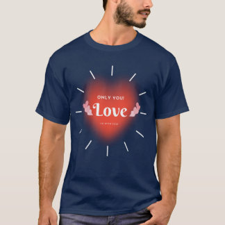 T-shirt Cute Couple Love Heart Tee