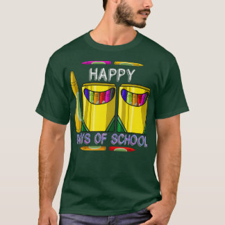 T-shirt Cute Crayon Kindergarden Enfants Cadeau Heureux 10