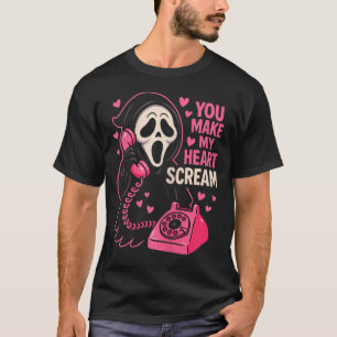 T-shirt Cute Creepy Horror Fais Crier Mon Cœur pour la Sai