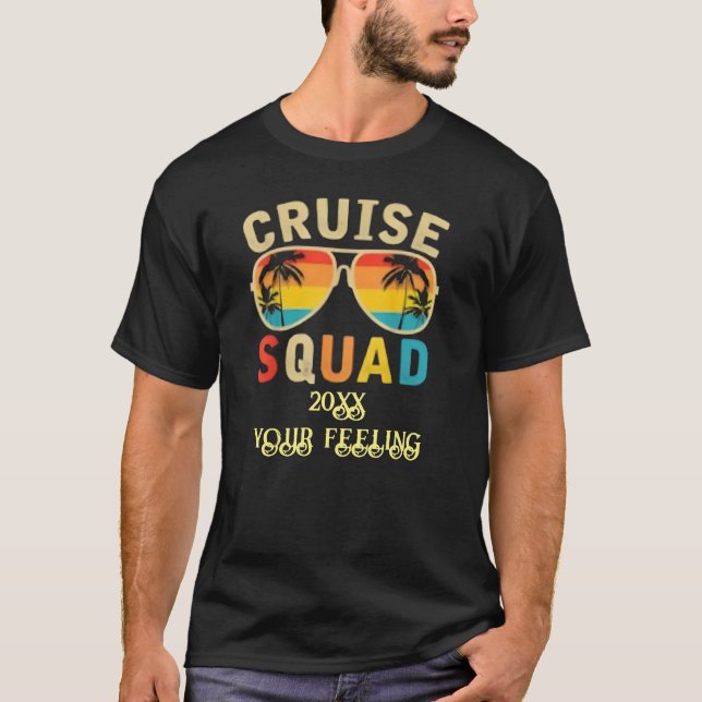 T-shirt Cute croisière personnalisée Bateau Famille Voyage (Devant)