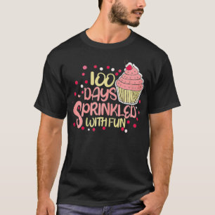 T-shirt Cute cupcake 100 jours parsemé de filles amusantes