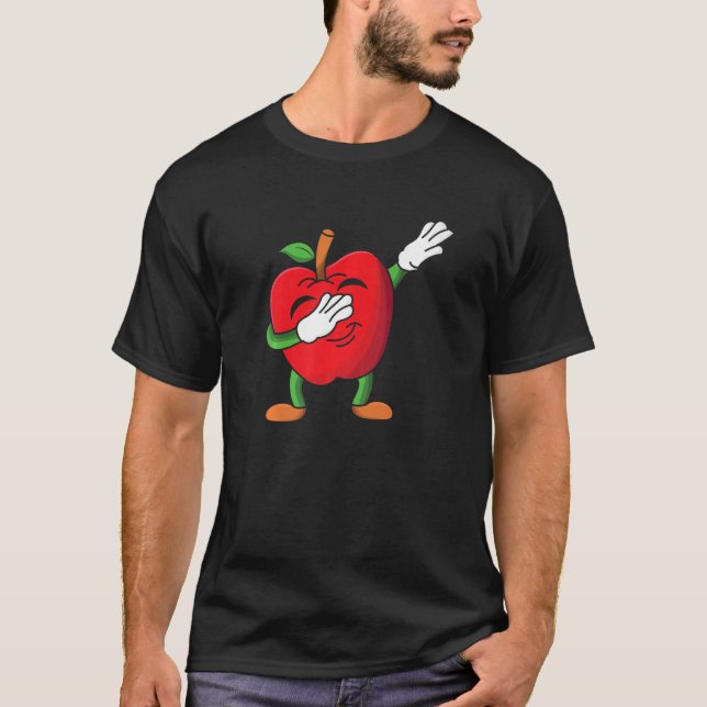 T-shirt Cute Dabbing Apple (Devant)