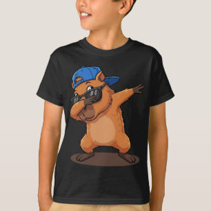 T-shirt Cute Dabbing Capybara Amoureux des animaux