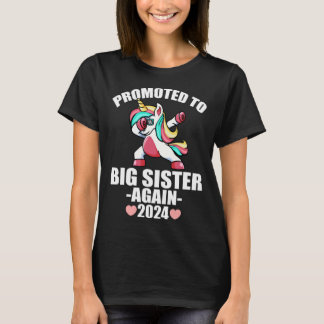 T-shirt Cute Dabbing Unicorn  For Girls Promoted To Big Si