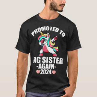 T-shirt Cute Dabbing Unicorn  For Girls Promoted To Big Si