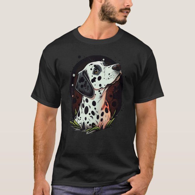 T-shirt Cute Dalmatian Dog on Dalmatian  1 (Devant)