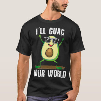 T-shirt Cute Dancing Avocado Vegan Graphisme alimentaire G
