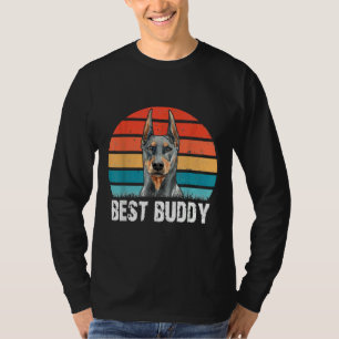 T-shirt Cute Doberman Dog Lover Retro Vintage Funny Best B