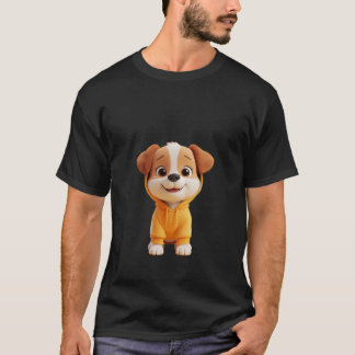 T-shirt Cute Dog Cartoon