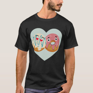 T-shirt Cute Donut Couple Love shirt