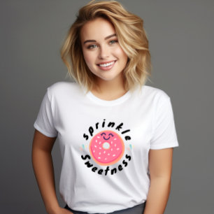 T-shirt Cute Donut Sprinkle Sweetness