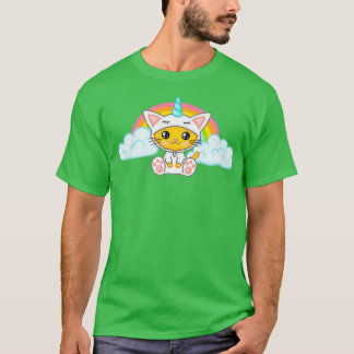 T-shirt Cute dream kitten unicorn Triblend