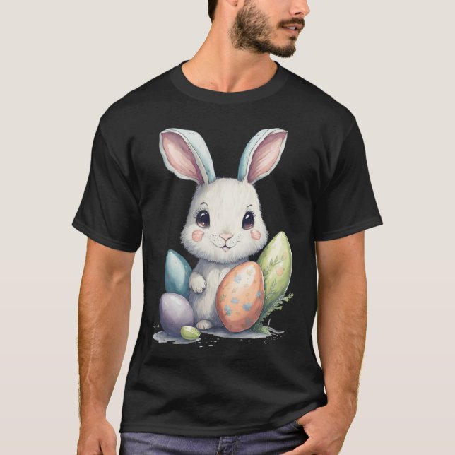 T-shirt Cute Easter Bunny Pun Easter Eggs (Devant)