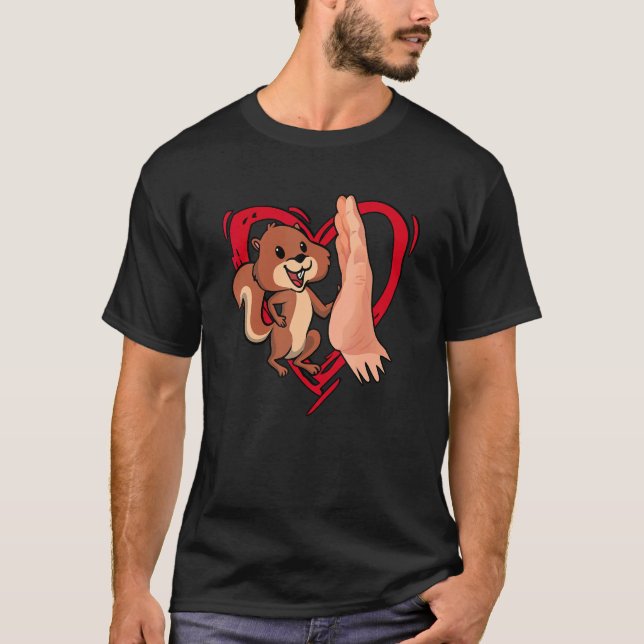 T-shirt Cute écureuil amour écureuil maman écureuil Whispe (Devant)