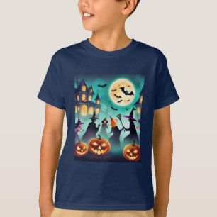 T-shirt Cute & Éffrayant : La magie d'Halloween pour les e