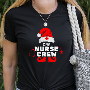 T-shirt Cute Elf CNA infirmière équipage de Noël