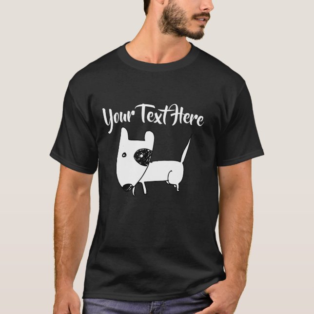 T-shirt Cute English Bull Terrier (Devant)