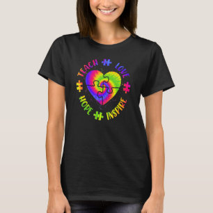 T-shirt Cute Faith Hope Amour Sensibilisation sur l'autism
