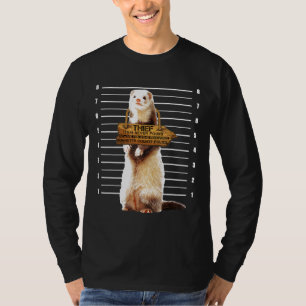 T-shirt Cute Ferret Thief Animaux