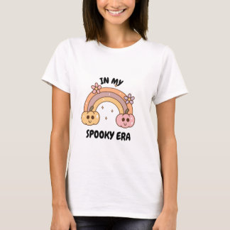 T-shirt cute festive halloween shirt with pumpkins 