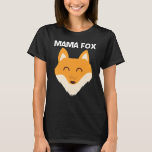 T-shirt Cute Fox Pour Femmes Maman Mammifère Animal Animau