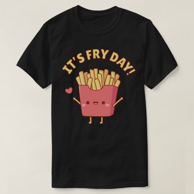 T-shirt Cute Française Fries Son Jeu De Frégate (Design devant)