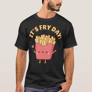 T-shirt Cute Française Fries Son Jeu De Frégate