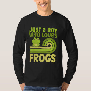 T-shirt Cute Frog Pour Garçons Enfants Capteur de crapaud