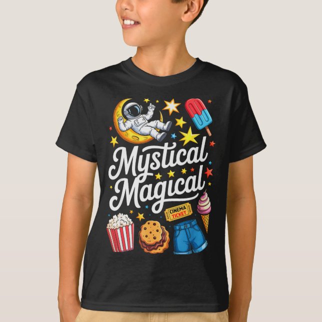 T-shirt Cute Funny Astronaut Cookies Kids Boy Toddler Girl (Devant)
