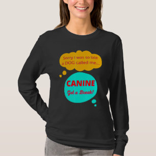 T-shirt Cute Funny Décontracté Dachshund Lover Pensée Cani