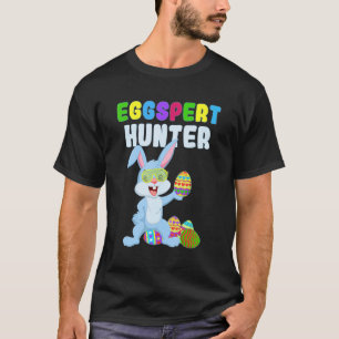 T-shirt Cute Funny Eggspert Hunter Boys Easter Rabbit Egg