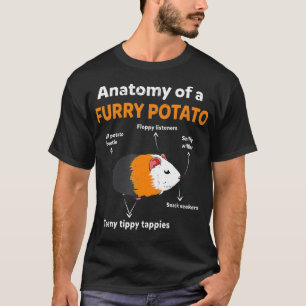 T-shirt Cute Funny Fleur Pomme de terre Animaux de compagn