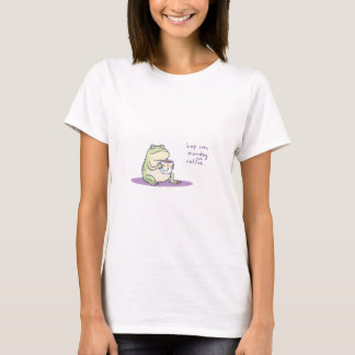 T-shirt Cute Funny Frog Chemise à café pour femmes
