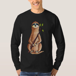 T-shirt Cute Funny Wildlife Sloth Edmonston Studios