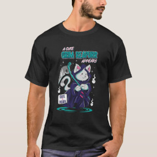 T-shirt Cute G Kittrim Reapurer Chat Reaper KAWAII Kitten