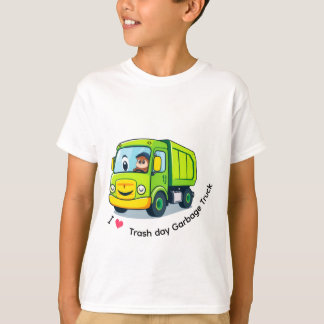 T-shirt Cute Garbage Truck Trash Truck